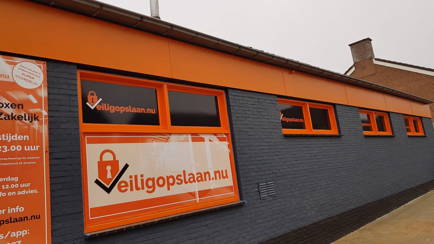 Het terrein van Veilig Opslaan in Swalmen